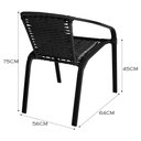 Ver imagem 3 de Cadeira de Área Externa Salinas de Alumínio Pintado e Fibra Sintética