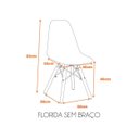 Ver imagem 2 de Cadeira Eames Polipropileno Base Madeira Eiffel Espresso Móveis Cinza