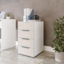 Ver imagem 1 de Gaveteiro Madri com 4 Gavetas 40x71cm Creme/Branco 250696