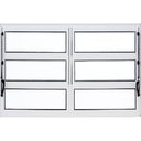 Ver imagem 1 de Janela Basculante de Alumínio 0,80 X 2,00 Linha All Soft Cor Branco Duplo