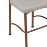 Cadeira Buffet em Alumínio para Cozinha, Restaurante, Área Bronze Com bege - 2
