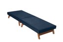 Ver imagem 2 de Cama Portátil Dobrável Azul c/Pés Madeira Espuma D26 Multifuncional