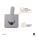 Ver imagem 5 de Acabamento de Misturador Monocomando Redondo para Banheiro Guaporé - Pingoo.casa - Prata