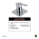 Ver imagem 2 de Acabamento de Misturador Monocomando Redondo para Banheiro Guaporé - Pingoo.casa - Prata