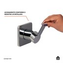 Ver imagem 4 de Acabamento de Misturador Monocomando Redondo para Banheiro Guaporé - Pingoo.casa - Prata