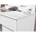 Ver imagem 7 de Penteadeira Camarim com LED Banqueta e Tomada Clean Lx Potente Moveis - Branco