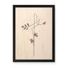 Quadro Decorativo em Madeira Fé Floral - 32,5x23cm (Moldura caixa em laca preta) - Arte Maníacos - 1
