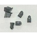 Ver imagem 2 de Kit c/ 100 Batentes Mini 1406P Limitador / Igrejinha / Castelo p/ Vidros 6mm Janelas Portas Blindex