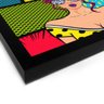 Quadro Decorativo Tela Canvas PWR GRL Pop Art - 46x32,5cm (Moldura caixa laca preta) - Arte Maníacos - 2