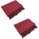 Ver imagem 1 de Kit 2 Mantas para Sofá Tipo Manta Capa de Sofá 2,40 X 1,80 Várias Cores:vinho Mesclado