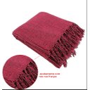 Ver imagem 2 de Kit 2 Mantas para Sofá Tipo Manta Capa de Sofá 2,40 X 1,80 Várias Cores:vinho Mesclado