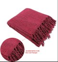 Ver imagem 2 de Kit 2 Mantas para Sofá Tipo Manta Capa de Sofá 2,40 X 1,80 Várias Cores:vinho Mesclado