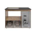 Ver imagem 5 de Balcão Armário Gabinete de Cozinha para Fogão Cooktop 4 Bocas e Forno 3 Portas Alana Mobília