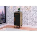 Ver imagem 2 de Multi Buffet Aparador Bucareste Retrô 1 Gaveta Amêndoa Preto PASSE BEM