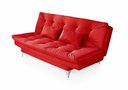 Ver imagem 3 de Sofá Cama Versátil Pés de Alumínio Vermelho 373 Império Estofados