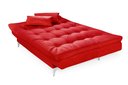 Ver imagem 4 de Sofá Cama Versátil Pés de Alumínio Vermelho 373 Império Estofados
