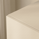 Ver imagem 3 de Aparador Eros 90cm Suspenso Penteadeira Flutuante com Gavetas Moderno Estilo Minimalista:off White