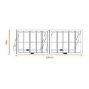 Ver imagem 4 de Vitro Maxim Ar com Grade 2 Seções Branco 60x200 Linha 25 Jade