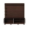 Estante Home Theater Paraná Tv até 70” 3 Portas 4 Prateleiras - Nogueira Real / Off White Matte - 5