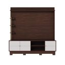 Ver mais imagens de Estante Home Theater Paraná Tv até 70” 3 Portas 4 Prateleiras - Nogueira Real / Off White Matte