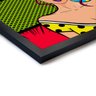 Quadro Decorativo PWR GRL Pop Art - 30x30cm (Moldura em laca preta) - Arte Maníacos - 2