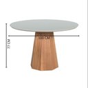 Ver imagem 4 de Mesa de Jantar Lisboa Tampo MDF 25mm 1,0m Base Cinamomo C&m Decor