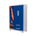 Ver imagem 2 de Roupeiro Infantil Design Carro Meninos com 2 Gavetas em Mdf:azul