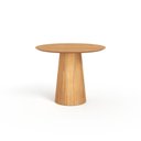 Ver imagem 1 de Mesa de Jantar Redonda 100cm Scandi 4 Lugares Lamina Natural de Madeira Mel