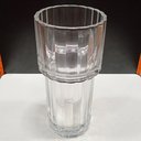 Ver imagem 5 de Vaso Decorativo Enfeite Planta Redondo Eco Crystal 29x13x13cm Transparente