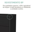 Ver mais imagens de Conjunto Escrivaninha em L com 8 Nichos e Gaveteiro de 3 Gavetas com Rodízios Ipê Preto Artany