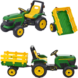 Trator de Pedal Menino Menina Peg Perego Deere Tractor And Trailer - 3