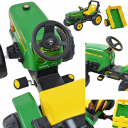 Trator de Pedal Menino Menina Peg Perego Deere Tractor And Trailer - 2