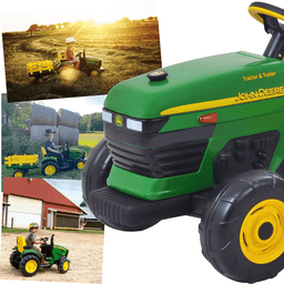 Trator de Pedal Menino Menina Peg Perego Deere Tractor And Trailer - 4