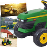 Trator de Pedal Menino Menina Peg Perego Deere Tractor And Trailer - 4