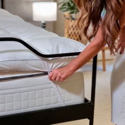Pillow Top King Percal 250 Fios com Fibras Siliconadas Marriage Blue Blue Gardenia - 6