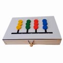 Ver imagem 2 de Jogo Das Cores Educativos Pedagógicos Brinquedos em Madeira Jogos Divertidos Socialização Diversão e