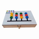 Ver imagem 4 de Jogo Das Cores Educativos Pedagógicos Brinquedos em Madeira Jogos Divertidos Socialização Diversão e
