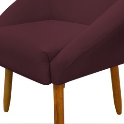 Poltrona Decorativa para Sala Recepção Manicure Consultório Stella Suede - 5