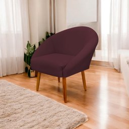 Poltrona Decorativa para Sala Recepção Manicure Consultório Stella Suede - 2