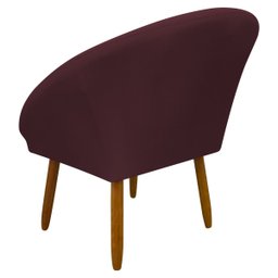 Poltrona Decorativa para Sala Recepção Manicure Consultório Stella Suede - 6