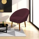 Ver imagem 1 de Poltrona Decorativa para Sala Recepção Manicure Consultório Stella Suede