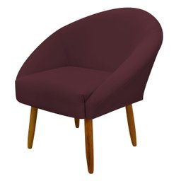 Poltrona Decorativa para Sala Recepção Manicure Consultório Stella Suede - 1