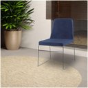 Ver imagem 3 de Kit 4 Cadeiras Decorativa Sala De Jantar Anne Linho Azul Marinho - Gran Belo
