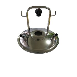 Tampa de Tarro Inox 2 Entradas Leite Peperi Tarro 40 litros