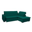 Ver imagem 1 de Sofá Istambul 2.60x2.10m Retrátil e Reclinável com Chaise - Verde
