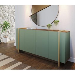 Aparador para Sala Buffet Ambiente Copacabana Hortelã Amêndoa - Colibri - 1