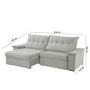 Ver imagem 6 de Sofá Lua Linho 02 Módulos 80 Cm B25cm Meu Sofá Online