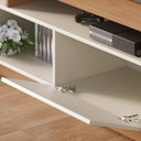 Ver imagem 4 de Estante Painel para Tv 65 Pol com Led Alencar C04 Off White Matte Freijó - Lyam Decor