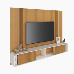 Home Suspenso Painel P/ Tv até 85" Empire Hb Móveis - Cinamono/off White - 8