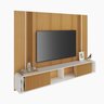 Home Suspenso Painel P/ Tv até 85" Empire Hb Móveis - Cinamono/off White - 8